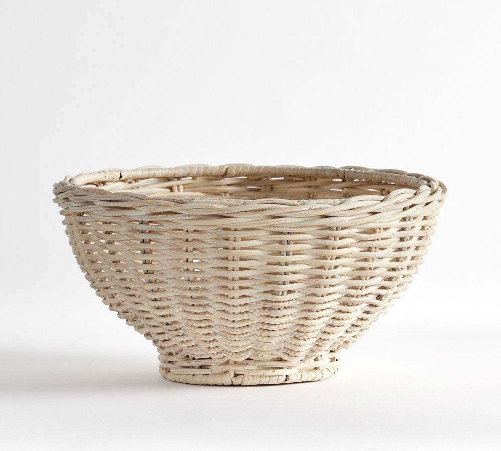 Handwoven Wicker Serving Bowl | Pottery Barn (US)