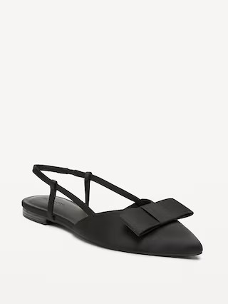 Bow Slingback Flats for Women | Old Navy (US)