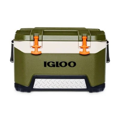 Igloo 52 qt. BMX Hard Sided Ice Chest Cooler, Green and Orange - Walmart.com | Walmart (US)