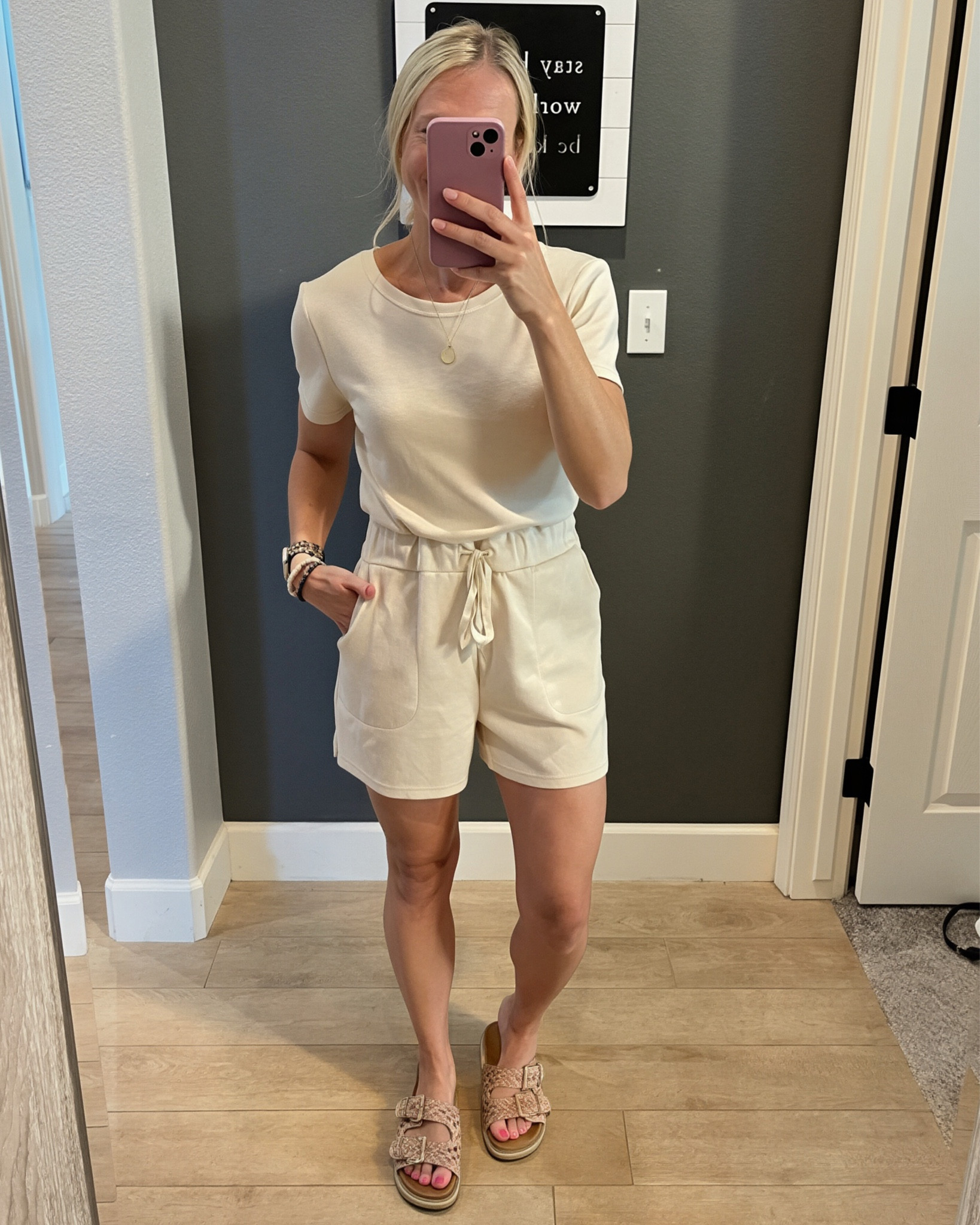 Comfiest romper for spring! Spring capsule, mom outfits, comfy basics 

#LTKmomlife #LTKootd