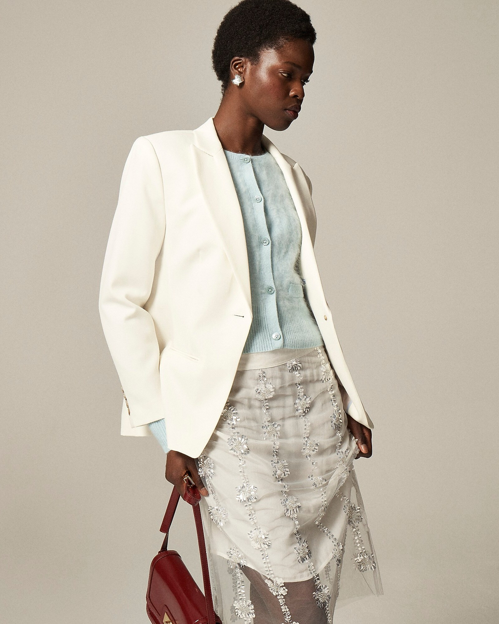 Alexandra blazer in wool-blend twill | J. Crew US