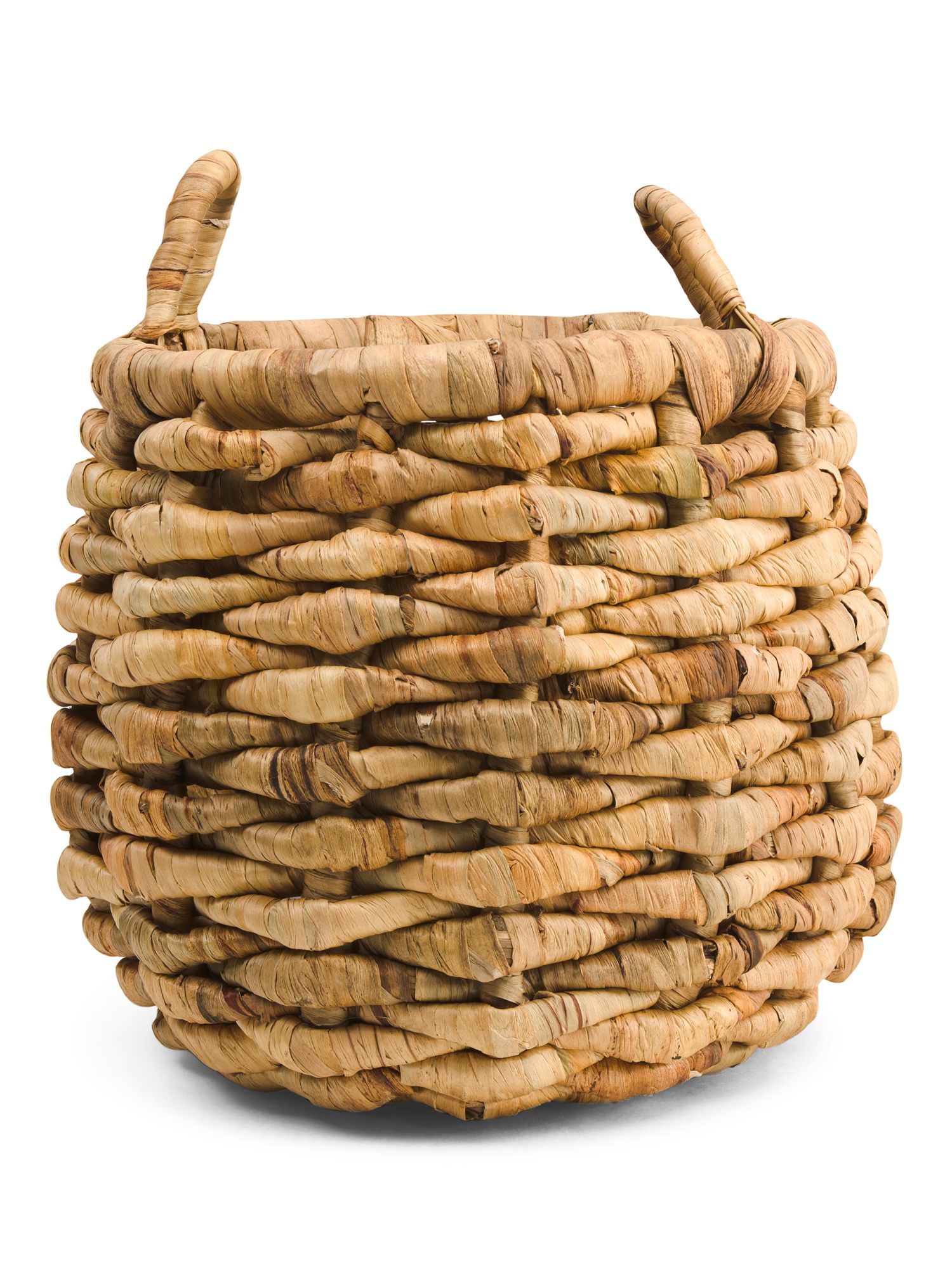 Medium Chunky Weave Round Basket | TJ Maxx