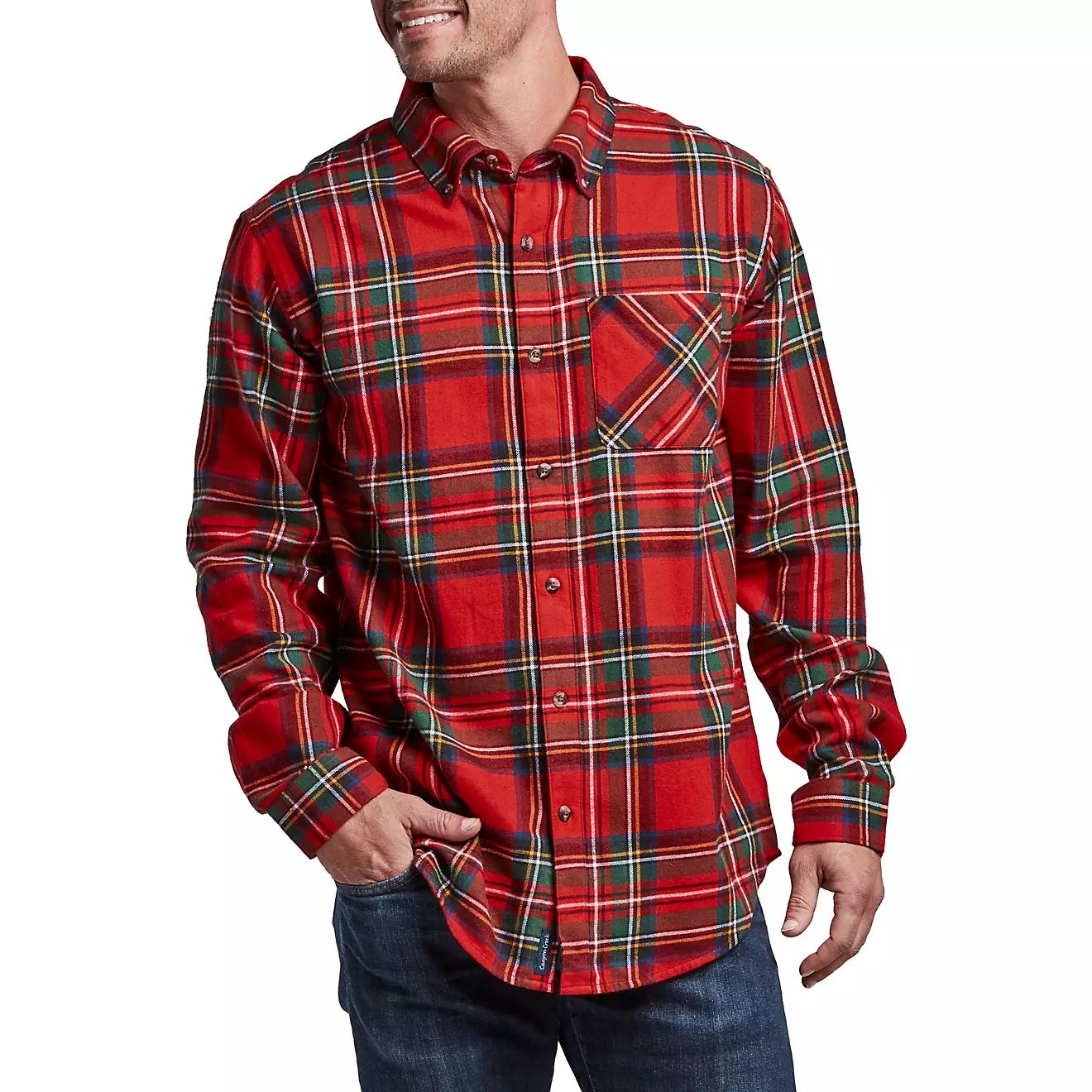 Magellan Outdoors Canyon Creek Long Sleeve Flannel Shirt | Academy Sports + Outdoors