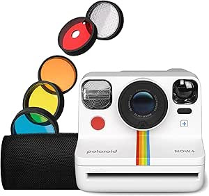 Polaroid Now+ 2nd Generation I-Type Instant Film Bluetooth Connected App Controlled Camera - Whit... | Amazon (US)