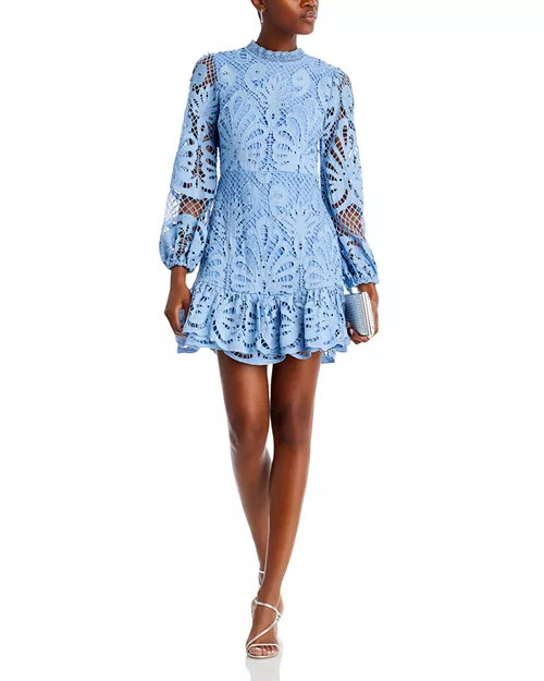 Long Sleeve Lace Dress - Exclusive | Bloomingdale's (US)