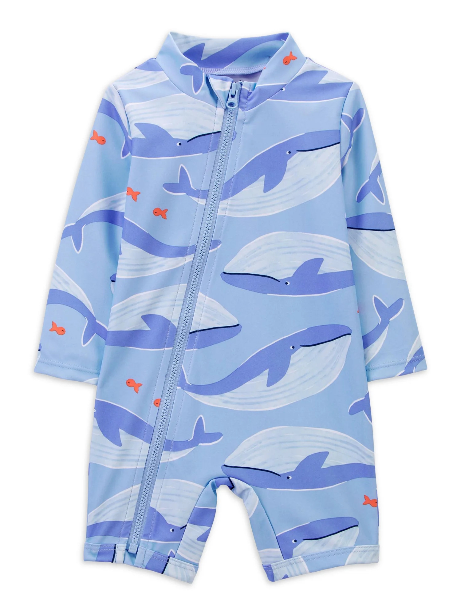 Carter's Child of Mine Rash Guard One-Piece Swimsuit (Boy’s, Sizes 0/3-18M) | Walmart (US)