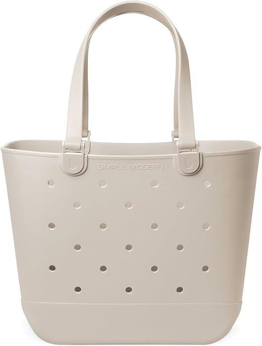 Simple Modern Extra-Large Beach Bag | Waterproof Getaway Rubber Tote with Zipper Pocket for Trave... | Amazon (US)