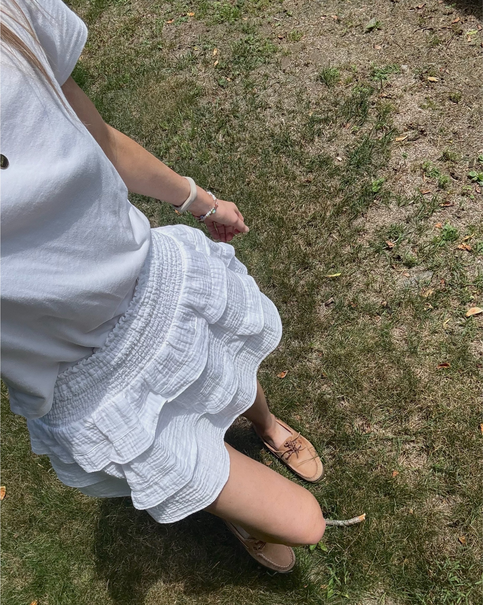Who else experienced the heat wave this past week?! Record temps in New England for June! My go-to summer look is whites; linen shirt, a great white t shirt & comfortable shoes. Brought back the classic sperry’s this summer too 💗

#LTKFindsUnder50 #LTKStyleTip #LTKSeasonal