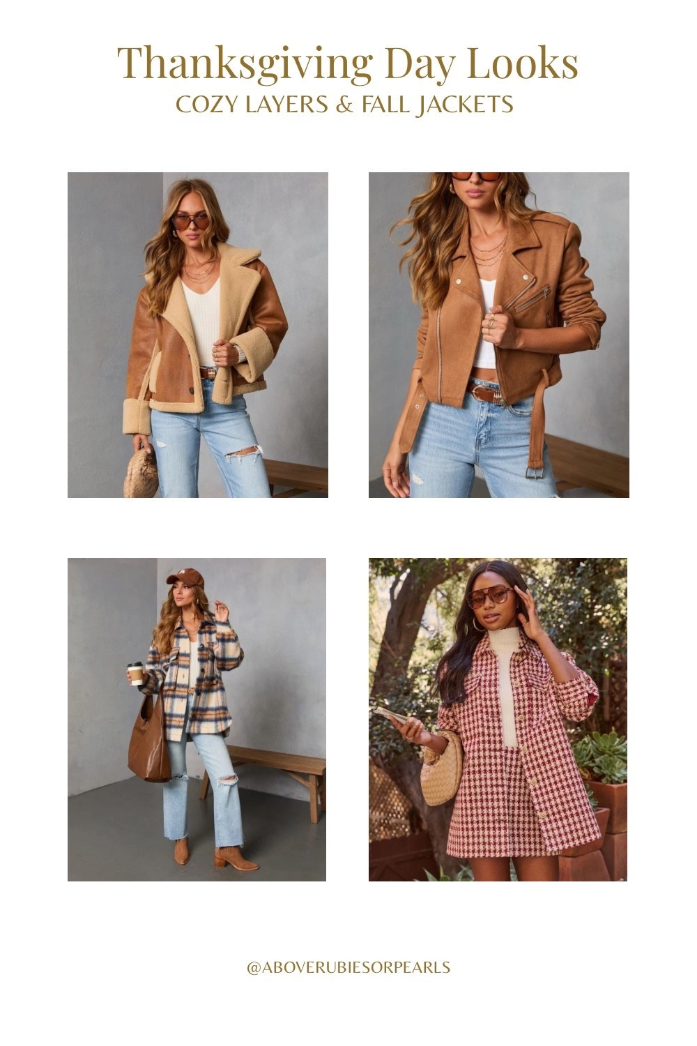 Fall layers that make an entrance 🤎🍂
From soft suede and sherpa trim to classic plaid and tweed, these jackets are perfect for layering over your Thanksgiving looks. Whether you’re heading to a family dinner or a Friendsgiving get-together, these pieces add instant warmth and effortless polish.

Featuring:
🧥 VICI Collection

#ThanksgivingOutfitIdeas #LTKHolidayLooks #FallFashionInspo #VICILooks #ThanksgivingStyle #CozyLayers

#LTKSeasonal #LTKHoliday #LTKStyleTip