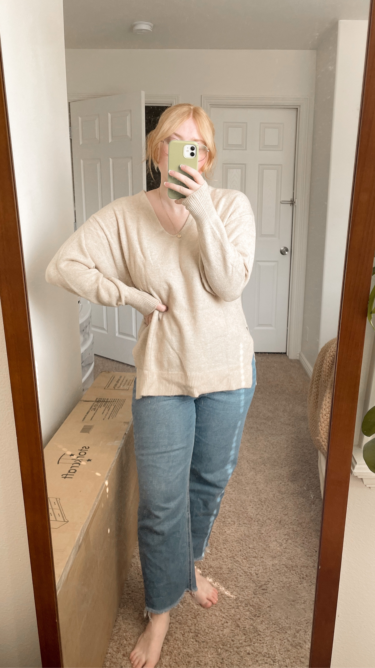 Coziest oversized sweater for fall and winter! 

Wearing size small (extremely oversized, I sized down one but could have gone down two)

Thrifted the jeans, but I linked similar ones

#LTKSeasonal #LTKstyletip #LTKfindsunder50
