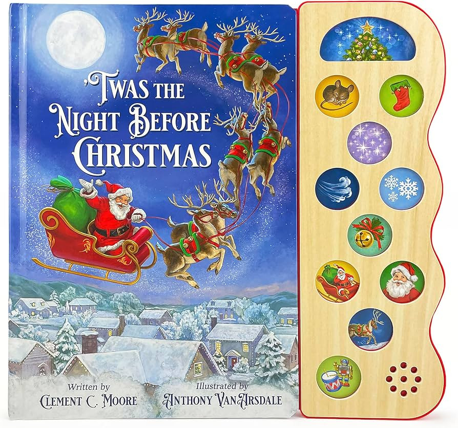 Twas the Night Before Christmas, Classic Children's Interactive Sound Book for the Holidays | Amazon (US)
