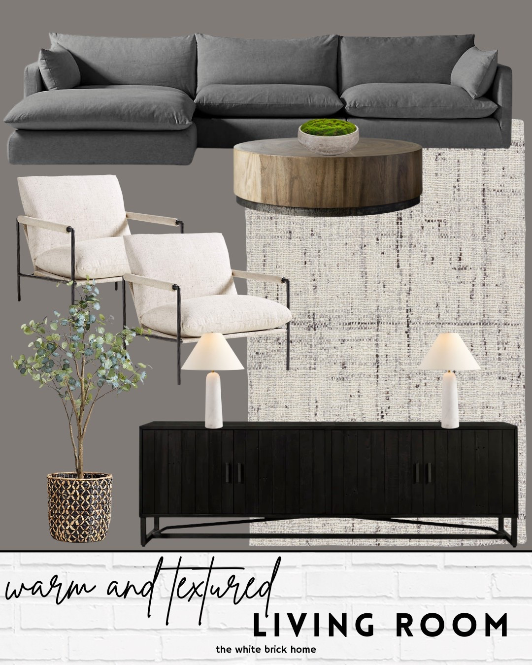 A warm and cozy living room design with this amazing sectional! 

Living room, living room design, living room decor, living room sectional, living room coffee table, round coffee table, area rug, living room rug, media console, media storage, faux tree, accent chair, couch, sofa, table lamp, lamp, home decor, living room furniture, living room design, living room decor, crate and barrel, pottery barn, lulu and georiga, Arhaus 

#LTKHome #LTKStyleTip #LTKSaleAlert