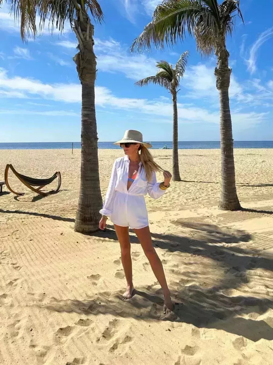 The cutest romper! Can be a coverup for a day at the beach, or a casual fit for a night on the town. Wearing an XS! 

 #LTKSeasonal #LTKStyleTip #LTKSwim