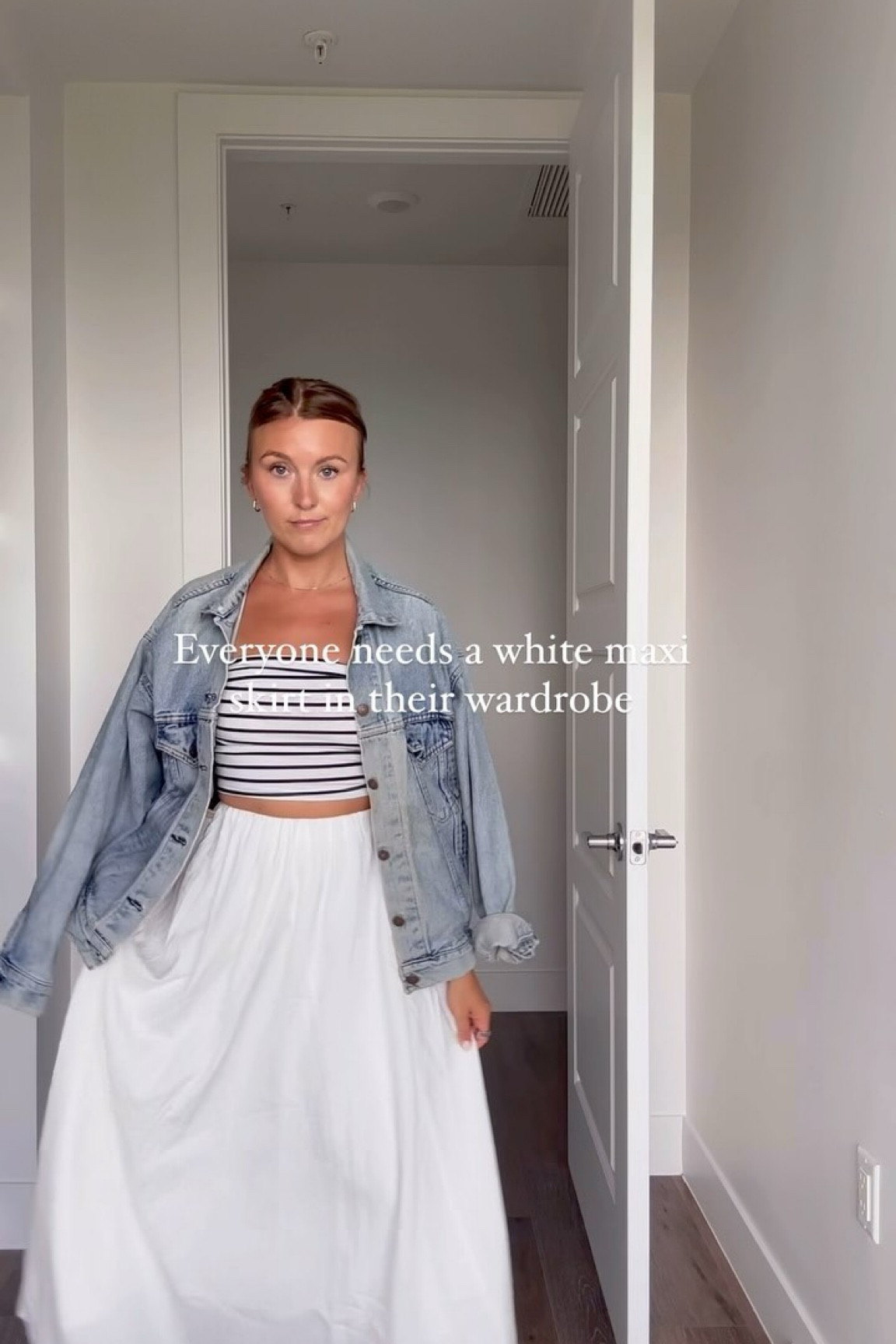 Seriously white maxi skirts are a staple

Links in bio and stories

Summer fashion / summer style / maxi skirt / jean jacket / Pinterest style / Pinterest outfits / ootd / get ready with me / mid 20s style 

#summerstyle #maxiskirt #linen