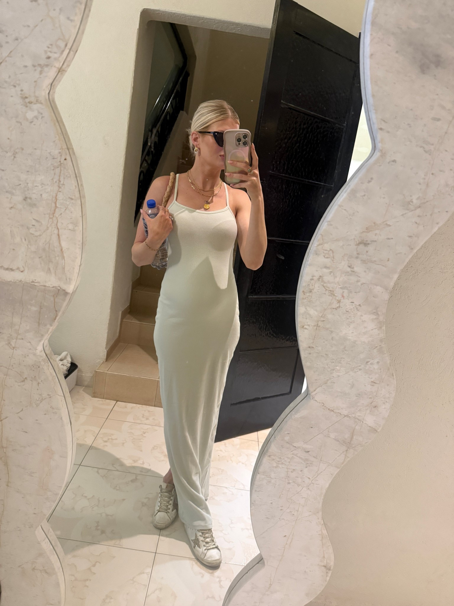 Day 1 in Mexico City! Pregnant in my new fav skims dress. I took an xs ! 

#LTKSeasonal #LTKSummerEdit #LTKFindsUnder100