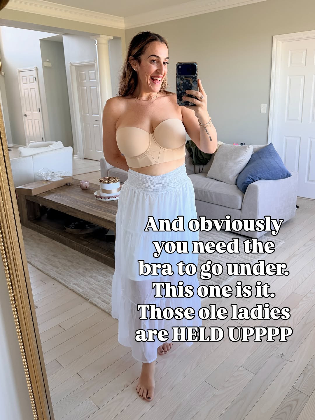 The best strapless bra for larger chest. You will not believe how well this works.  Wear the dress!
#straplessbra #bestbraforlargechest #supportivebra 

 #LTKOver40 #LTKMidsize #LTKWedding