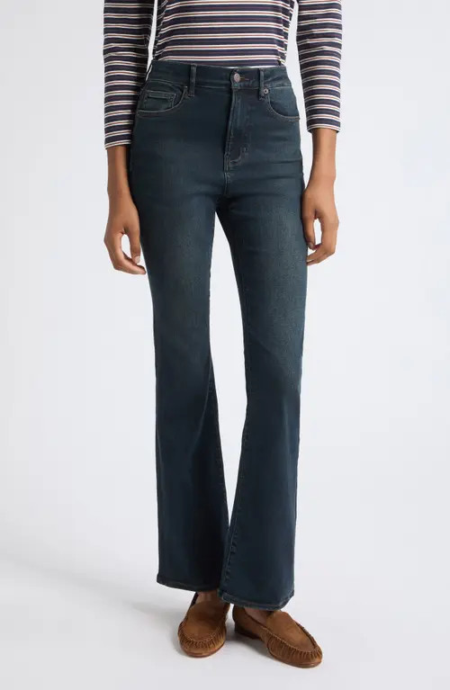 Veronica Beard Cameron Mid Rise Bootcut Jeans in Dark Ink at Nordstrom, Size 26 | Nordstrom