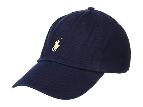 POLO RALPH LAUREN Chino Sport Cap, Relay Blue/Wicket Yellow, One Size | Amazon (US)