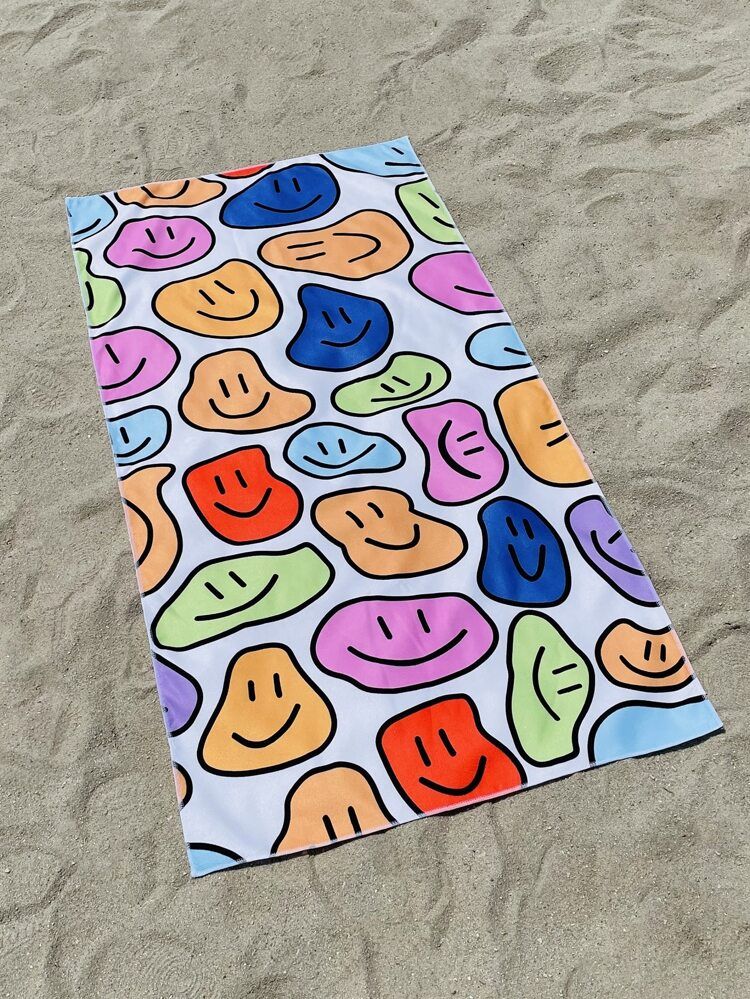 Expression Print Beach Blanket | SHEIN