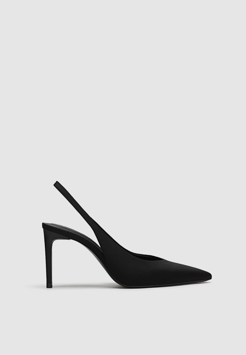 Black high-heel slingback shoes - Women's Heel shoes | Stradivarius United Kingdom | Stradivarius (UK)
