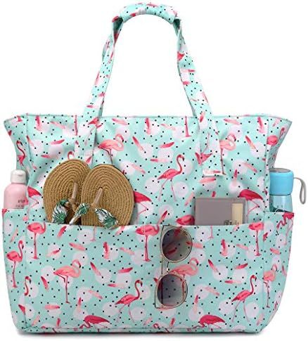 Beach Pool Bags Tote for Women Ladies Large Gym Tote Carry On Bag With Wet Compartment for Weeken... | Amazon (US)