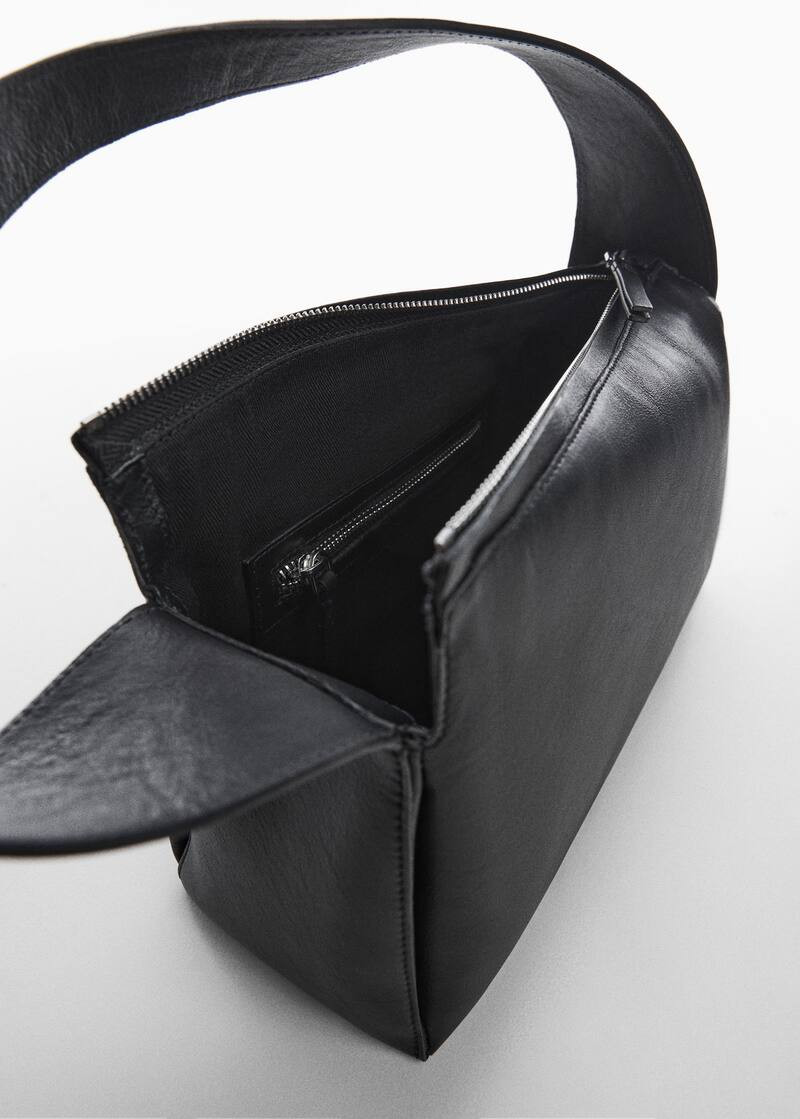 Leather shoulder bag -  Women | Mango USA | MANGO (US)