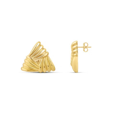 SHYMI Textured Triangle Statement Earrings — 14K Gold Filled, Day to Night | Target