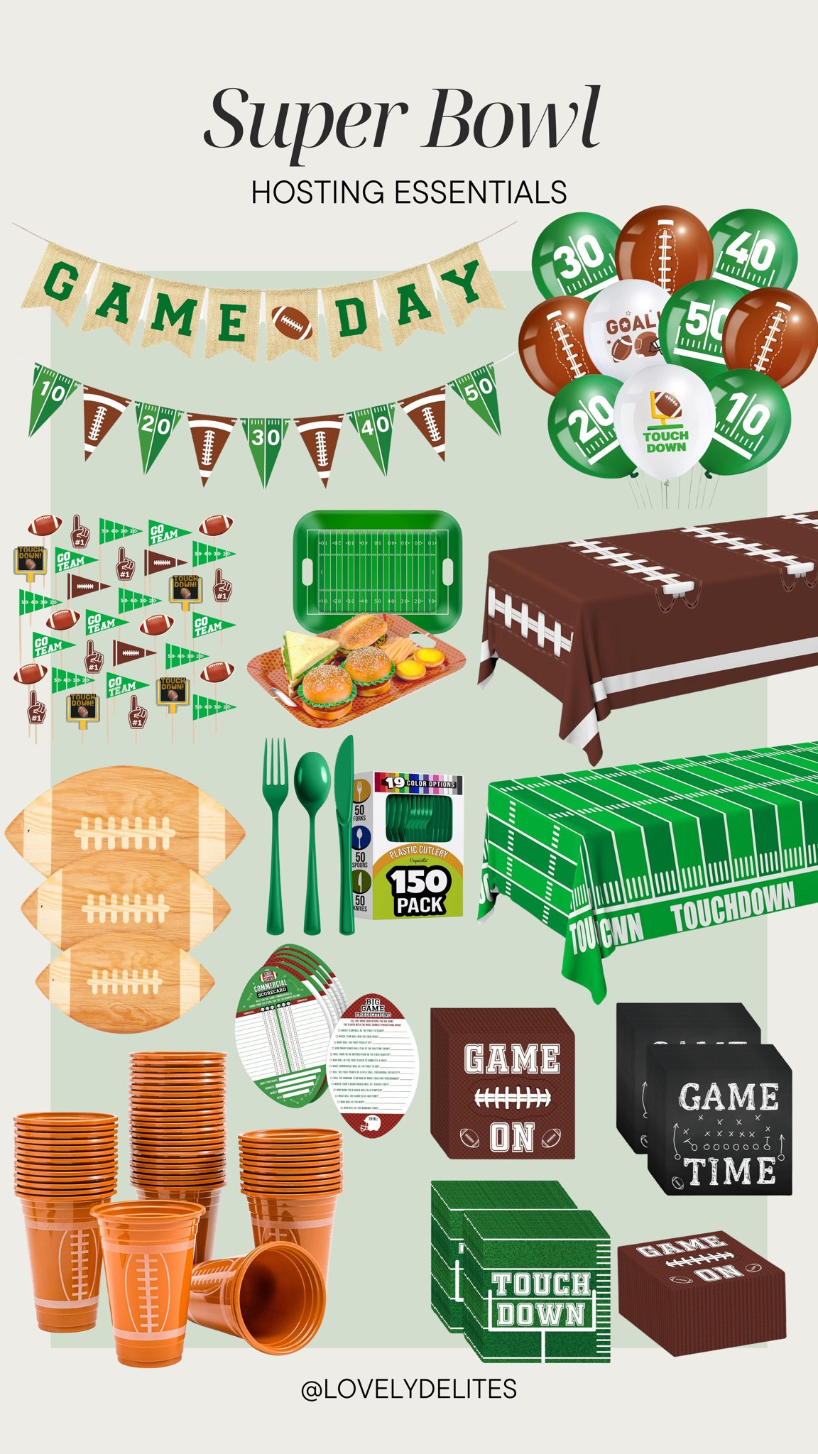 Super Bowl Party essentials 🏈