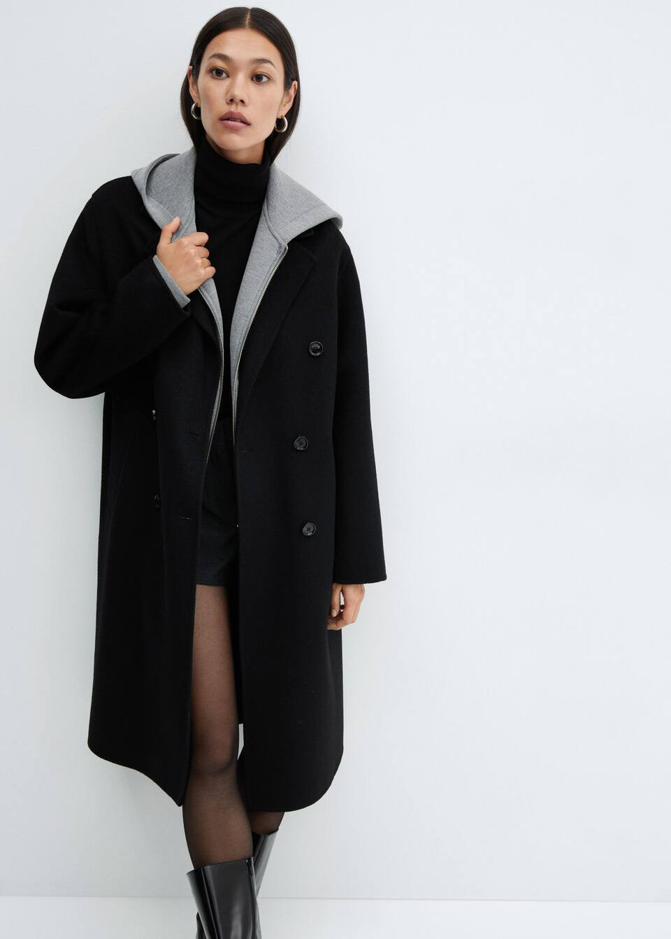 Handmade Oversized Wool Coat | MANGO (US)