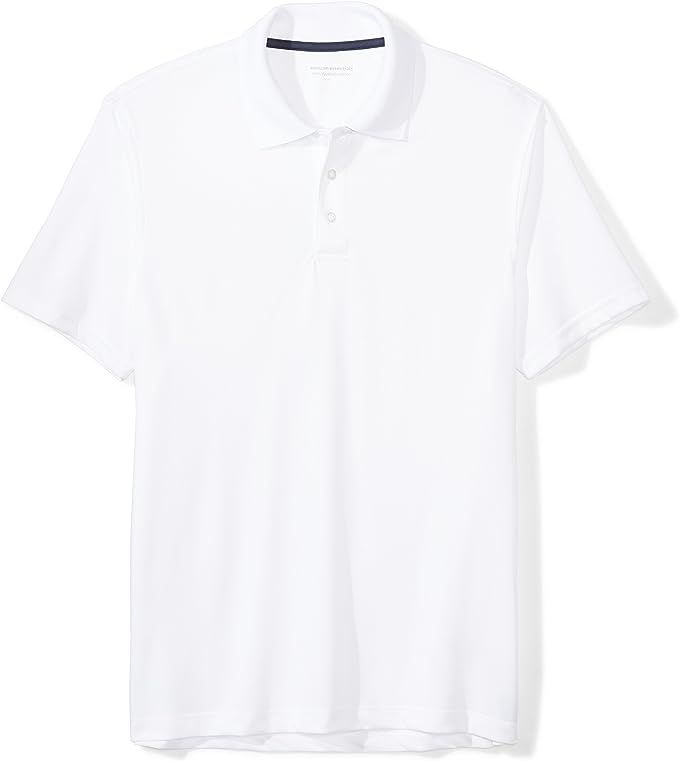 Amazon Essentials Men's Slim-fit Quick-Dry Stripe Golf Polo Shirt | Amazon (US)