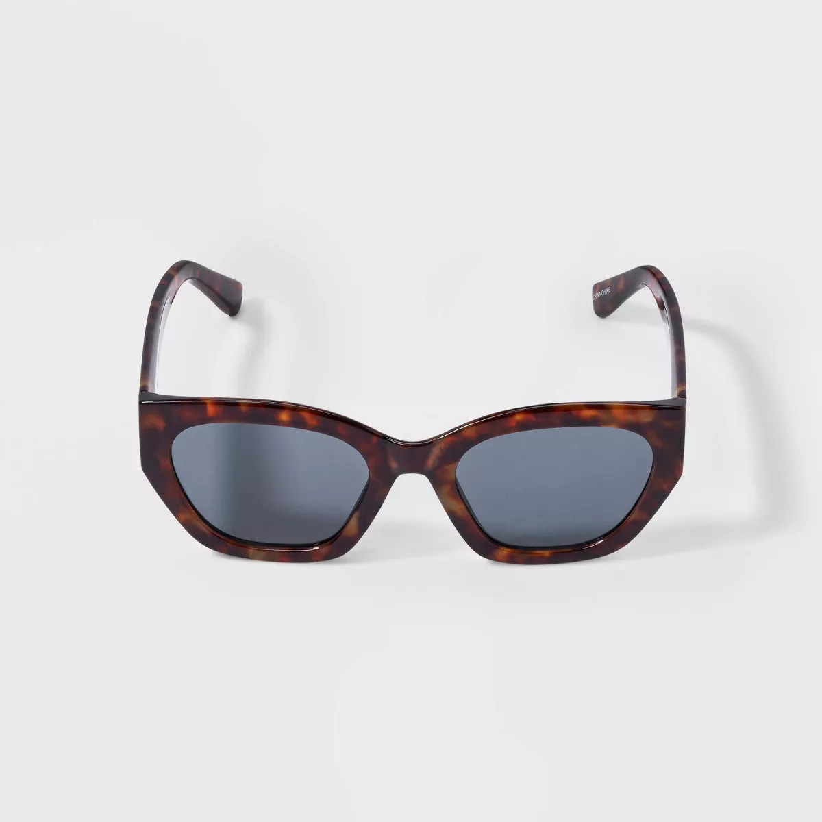 Women's Shiny Plastic Cateye Sunglasses - Universal Thread™ Tortoise Brown | Target