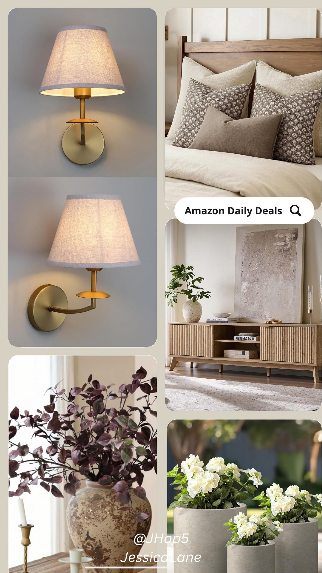 Today's top Amazon daily deals on home finds, featuring wall sconces, cozy patterned bedding, fluted console tables, seasonal stems, and modern planters.#AmazonHome #AmazonDeals #HomeFinds

#LTKSaleAlert #LTKHome #LTKSeasonal