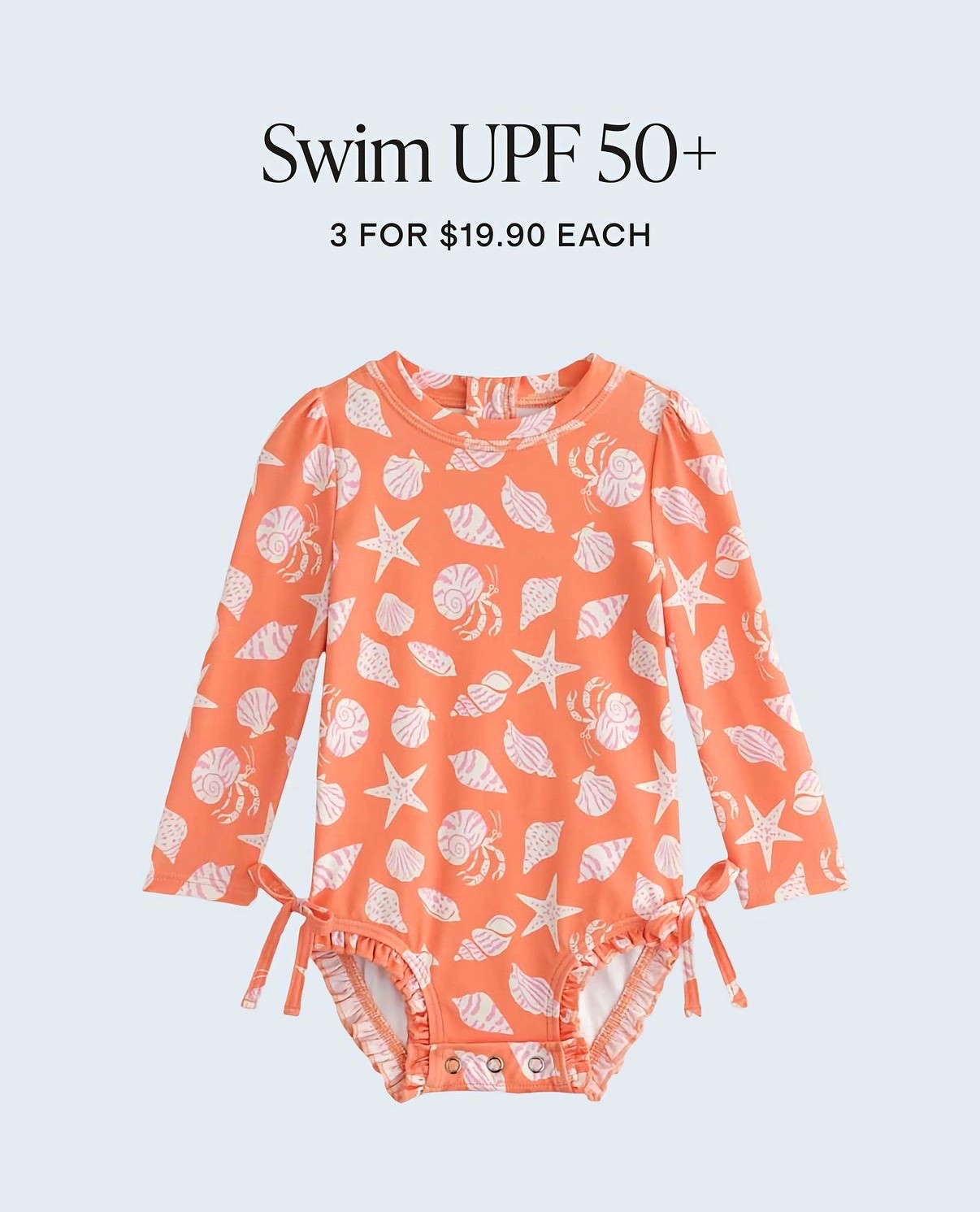 Love rufflebutts swimsuits but don’t like the price?! ✨ this is exactly (!!)  like rufflebutts but instead of paying $45 for each swimsuit you can get 1 for $25 or 3 for $20 each!!! Such a good look for less 🎉

Keep your little one protected from the sun in style with this sweet long sleeve tie and ruffle butt one-piece swimsuit!! This adorable swimsuit features long sleeves, cheerful decorative ties at the waist with bottom ruffles, a snap bottom closure, and a back quarter zip for easy on and off🙌🏼 Additionally, the UPF 50+ fabric provides excellent sun protection, making it perfect for long days at the beach or by the pool🌊 Whether you're little one is playing in the sun or taking a dip in the water, this UPF 50+ long sleeve one-piece swimsuit is sure to make a splash! ☀️🩵🌴

$25 each or buy 3 and get them for $19.90 each🎉

#swim #swimsuit #swimwear #onepiece #kids #kid #kidsstyle #kidstyle #kidsclothes #kidsoutfits #toddlers #toddler #toddlerstyle #toddlersstyle #toddlerclothes #toddleroutfits #toddlerfashion #baby #babyclothes #babystyle #babyfashion #boy #boyclothes #boystyle #girl #girlclothes #girlstyle #bows #spring #springbreak #springstyle #springfashion #vacation #beach #beachtrip #summer #summerstyle #summerfashion #style #fashion #preppy #preppystyle #grandmillenial #grandmillenialstyle #ladies #ladiesfashion #ladiesstyle #classic #classicstyle #chic #timeless #timelessstyle #lookforless #affordablestyle #affordablefashion #budgetfriendly #sale #salealert #majorsale #deal #dealoftheday

#LTKKids #LTKBaby #LTKSeasonal