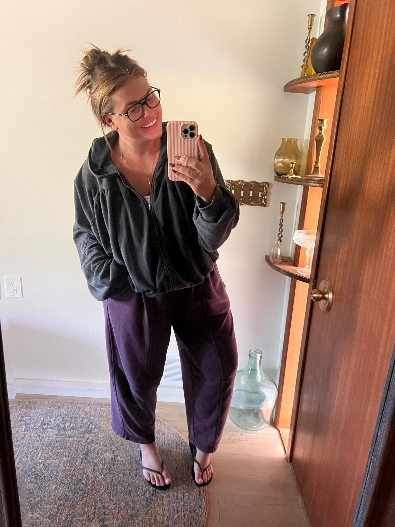 The softest, coziest loungewear! This jacket is fun and unique, the perfect layering piece. My joggers are a dream! Both run tts. 

#LTKStyleTip #LTKFallSale #LTKFindsUnder50