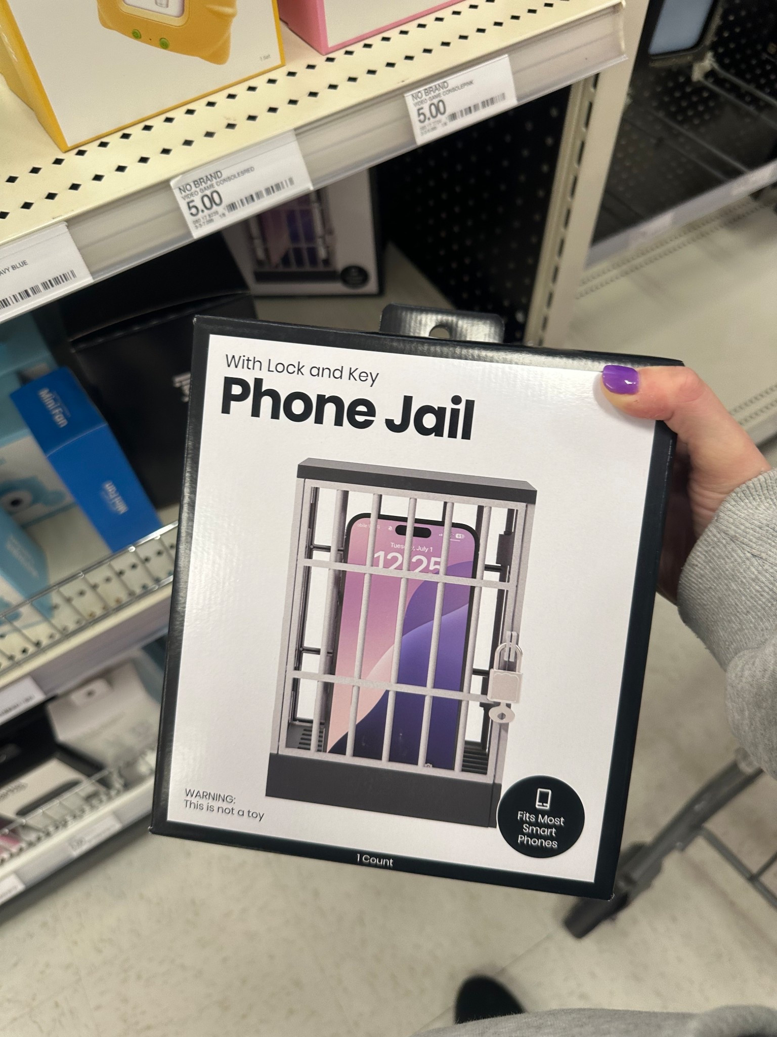 I love this little phone jail! I think it’s a funny novelty gift - or perfect for someone who spends too much time on there phone! (Me) It csn hold up to 6 phones! Only $5!

#LTKHome #LTKKids