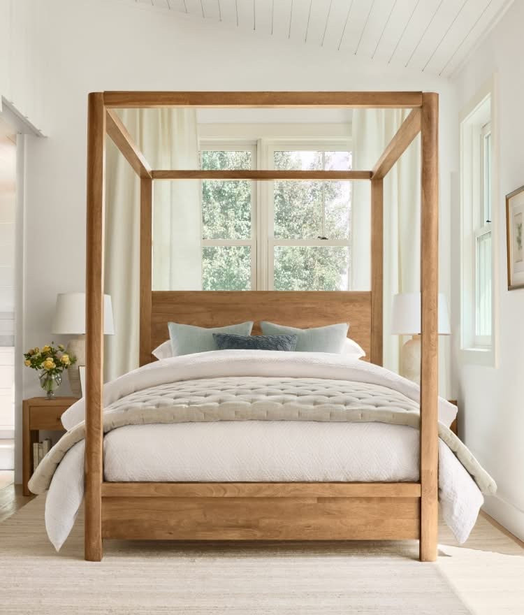  If you love light-filled bedrooms, warm wood furniture, and hotel-worthy bedding, this Pottery Barn setup is it 🤍

Pottery Barn canopy bed, neutral bedroom decor, cozy bedroom ideas, modern classic bedroom, layered bedding, warm wood tones, bedroom inspiration, bedroom refresh 

 

#LTKHome