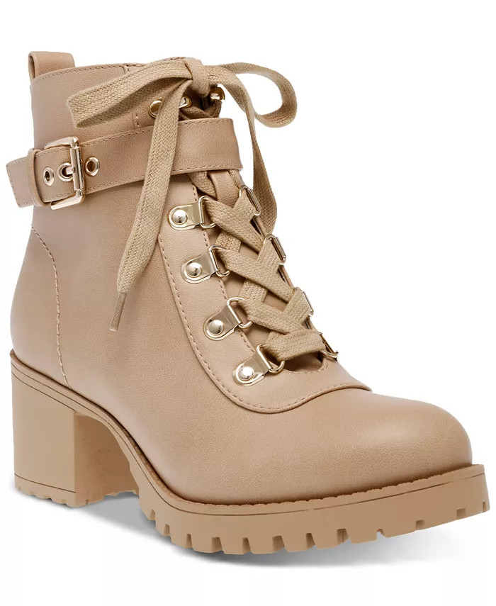 Wild Pair Hillari Lug Sole Hiker Booties, Created for Macy's & Reviews - Booties - Shoes - Macy's | Macys (US)