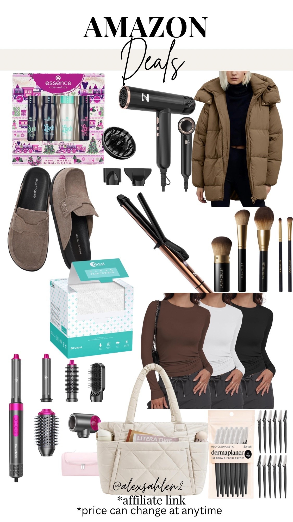 The BEST Amazon deals! 🙌🏼 

Winter coat sale, hair wrap sale, hair dryer sale, Amazon make up brushes, look for less shoes