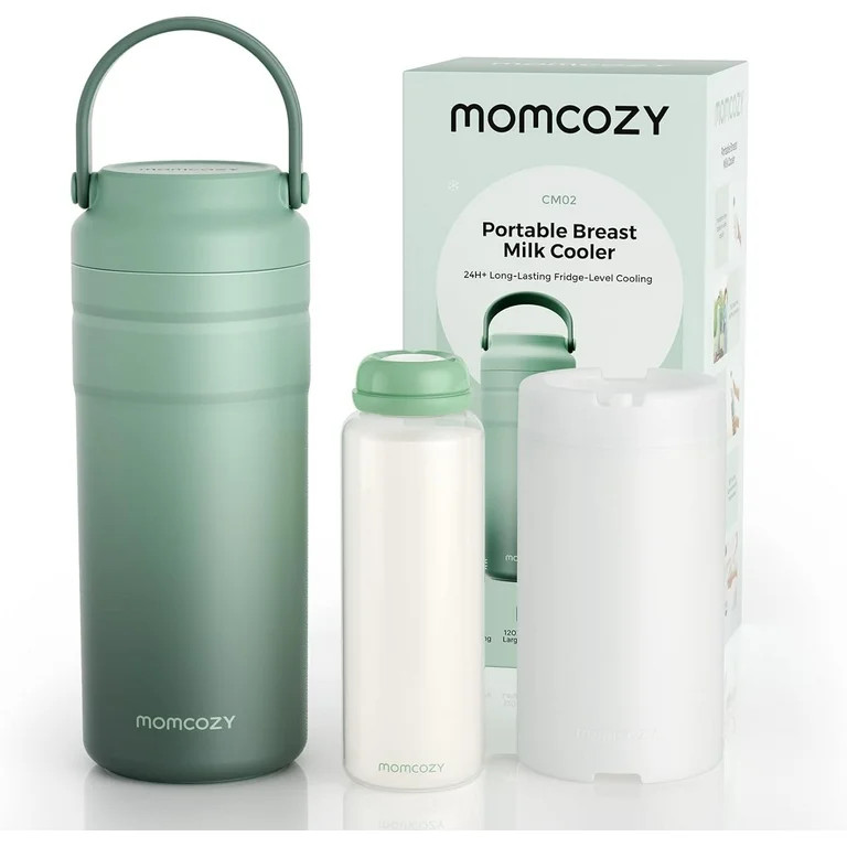 Momcozy Portable Breast Milk Cooler for Travel, 24H Ice-Free Cooling Breastmilk Storage Bottles C... | Walmart (US)