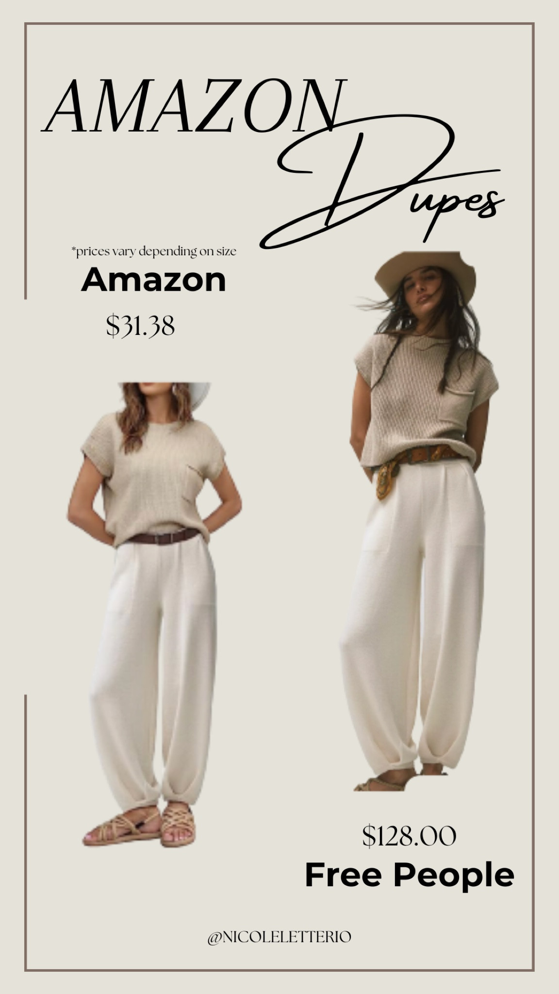 Amazon dupe. Free people 2 piece knit set

#LTKworkwear #LTKunder50 #LTKstyletip