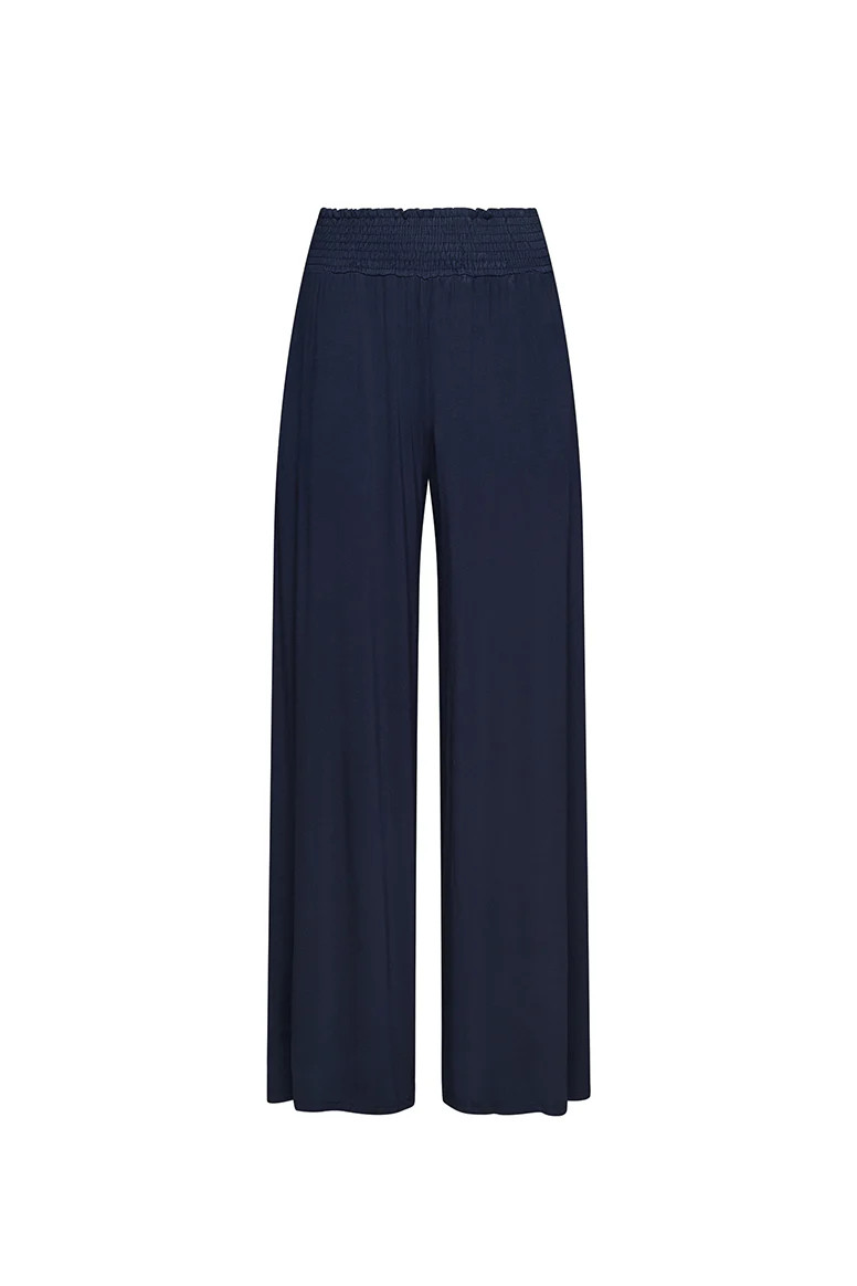 The Bamboo Maxi Palazzo Pant in Navy | La Peony Clothing