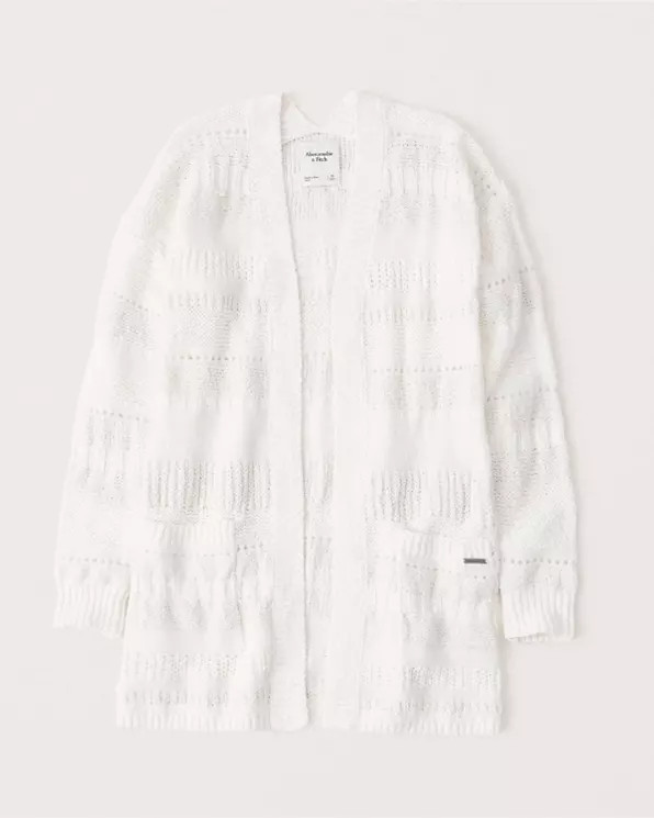 Mixed Yarn Boyfriend Cardigan | Abercrombie & Fitch (US)