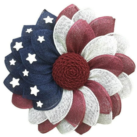 Meitianfacai 4th of July Wreath for Front Door, Patriotic Wreath, Memorial Day Independence Day Wreath Summer Holiday Decor, Hanging Ornament | Walmart (US)