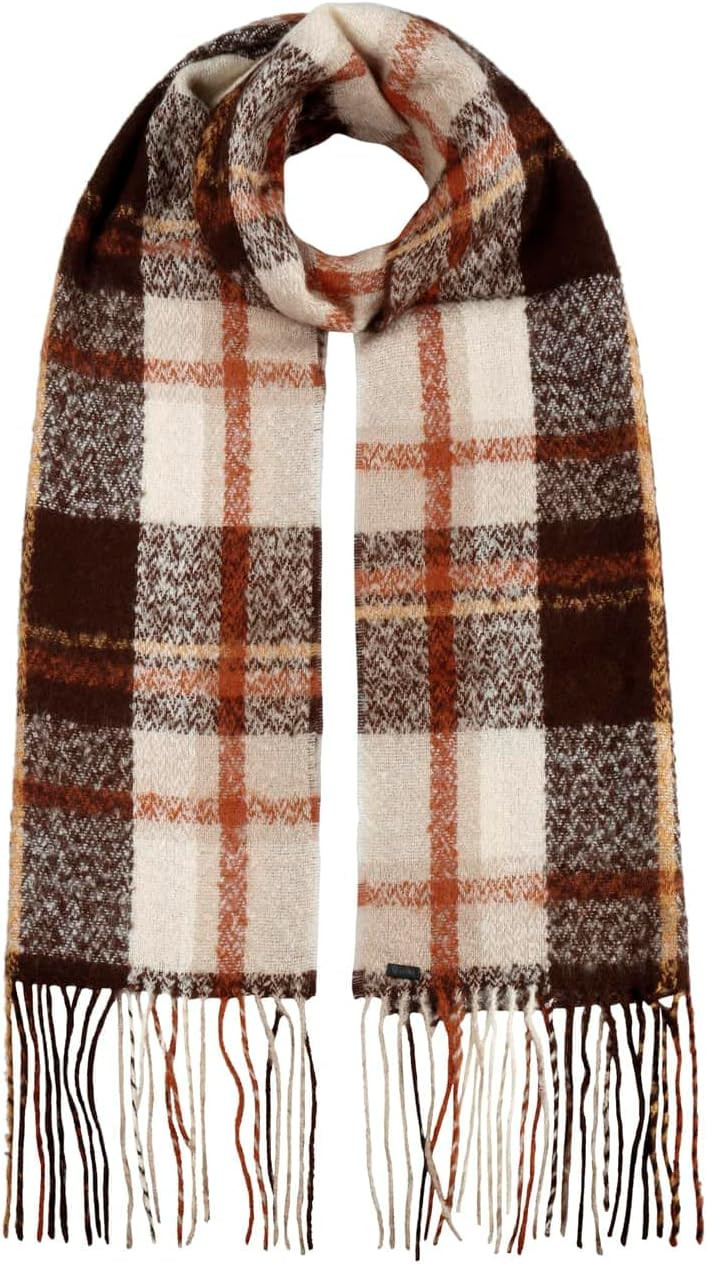 Lipodo Cashmink Check Fringed Scarf Women | Made in Germany | Amazon (US)