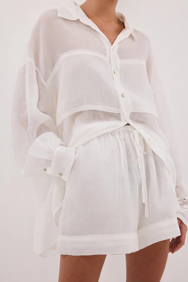 KAI WHITE RAMIE SHORT | DISSH