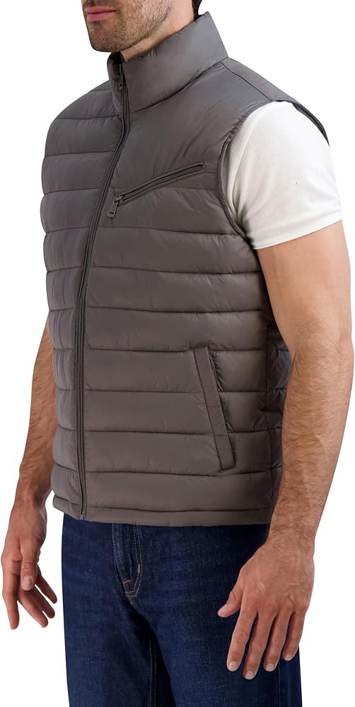 Cole Haan Men's Quilted Puffer Vest with Chest Zip Pocket | Amazon (US)
