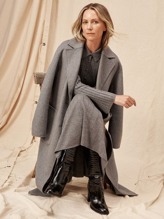 Amina Double-Faced Top Coat | Banana Republic (US)