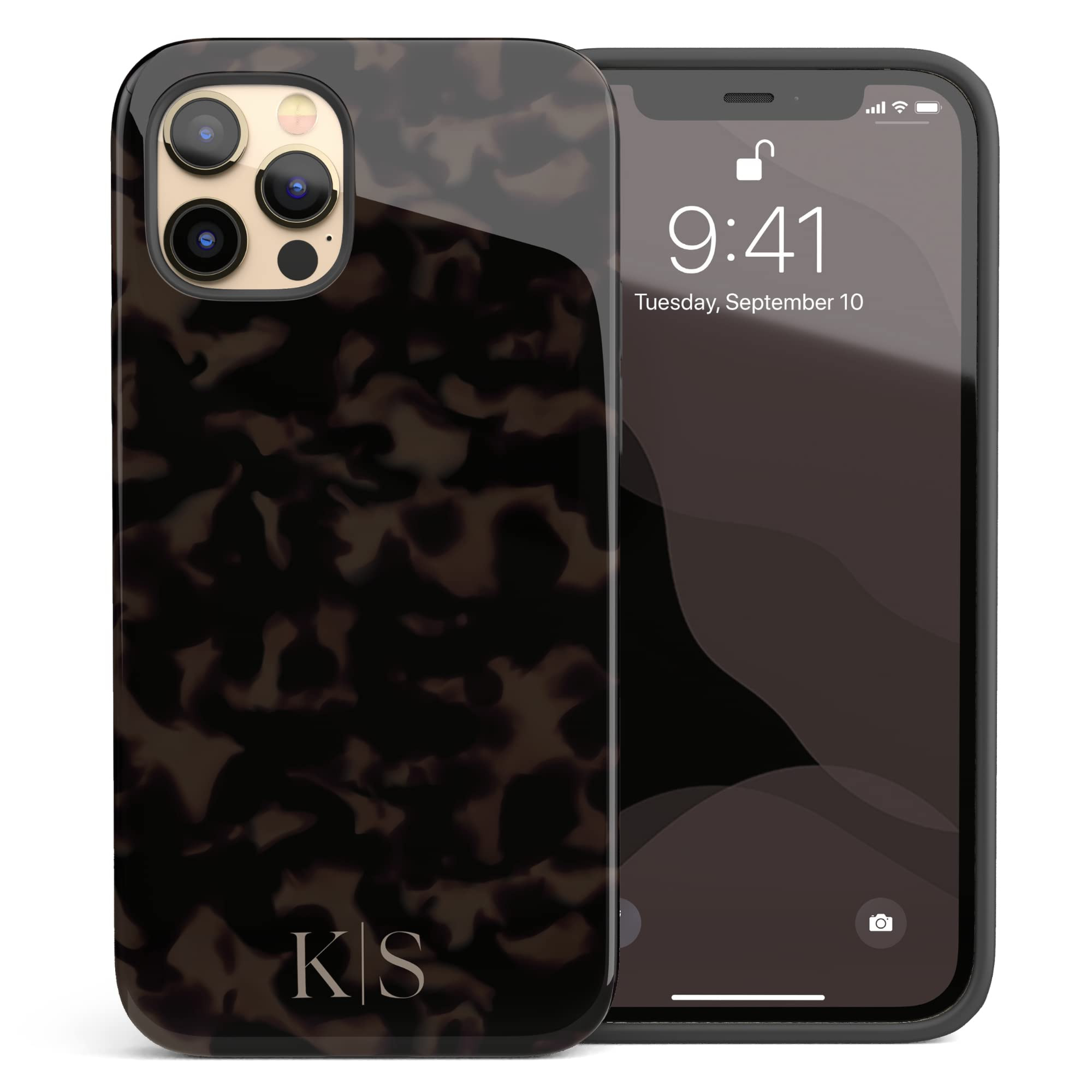 Custom Tort Tortoiseshell Initials Name Case, Personalized Name Case, Compatible with iPhone 17 A... | Amazon (US)