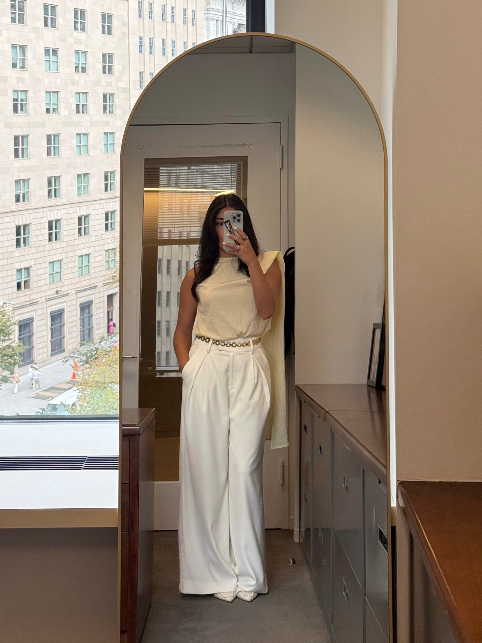 Outfits that are perfect for a work to happy hour look

Fall outfits, workwear, lawyer style, office wear, white pants, scarf top, asymmetric blouse, upscale look, fall styling, work outfit, butter yellow, white trousers, chain belt 

09/22/2025

#LTKStyleTip #LTKWorkwear #LTKPetite
