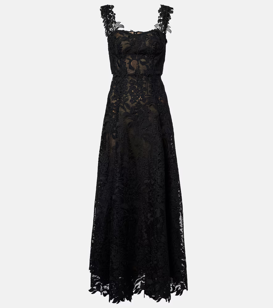 Oscar de la Renta Guipure lace bustier gown | Mytheresa (US/CA)